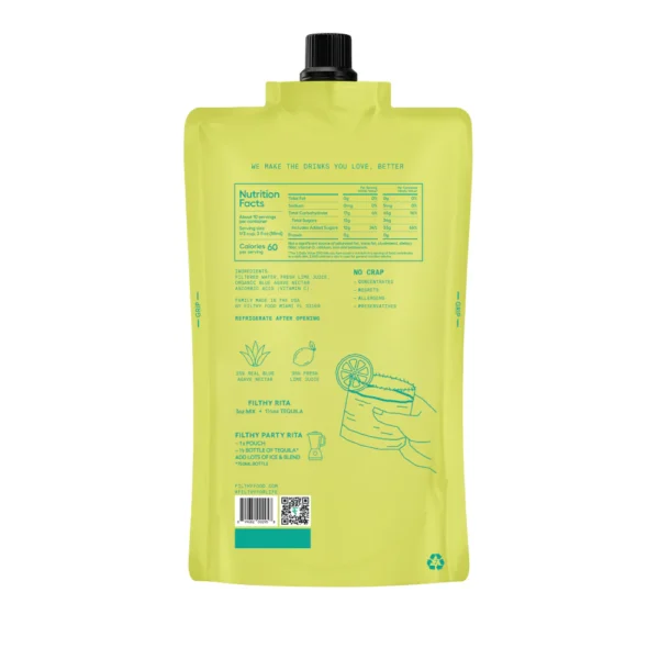 Filthy Margarita Mix 32oz Pouch - Image 2